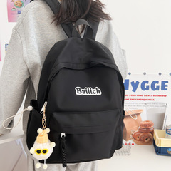 新型ファッション純色シンプルリュックサック学生カバンパソコンバッグファッション旅行リュックサッククロスボーダー女性高級感