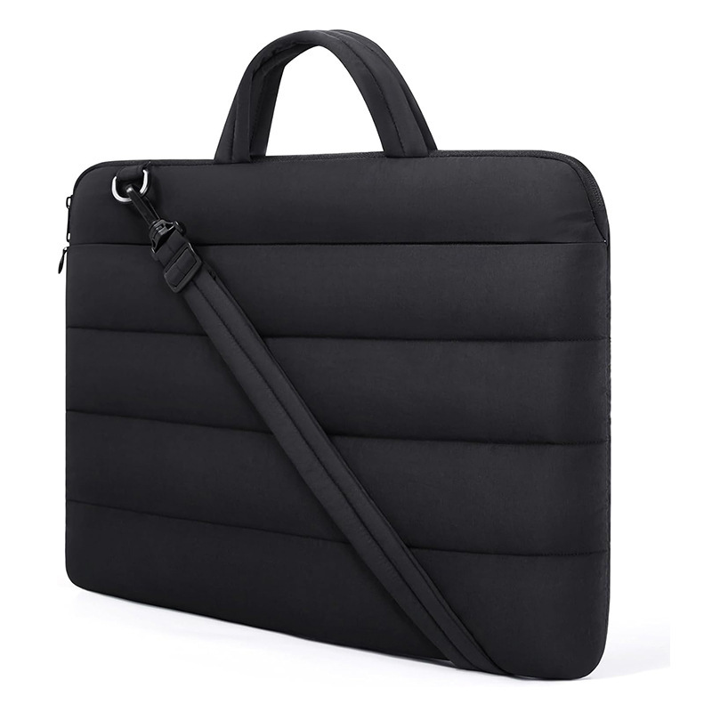 Amazon nuevo bolso de computadora portátil bolso de hombro computadora bolso de computadora portátil esponjoso correa de hombro ajustable