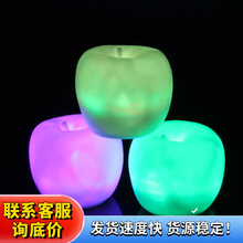 七彩渐变苹果小夜灯圣诞节平安夜平安果礼品地摊玩具LED灯