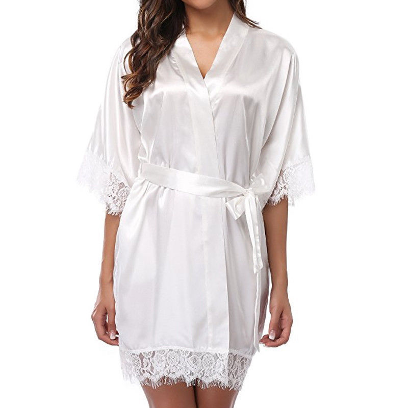 GraceChic Plus Size Nachthemd Dessous Export Style Bademantel aus Eisseide Pyjamas Sexy Damen Pyjama Set_voghion.com