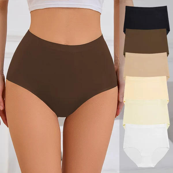 Cross-Border Amazon Women's High-Waisted Tummy Control Panties, Breathable and Comfortable, Pure Cotton Crotch, Butt-Lifting, Seamless European and American Style Women's Briefs