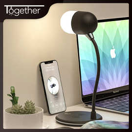 2022新款拍拍灯音响火焰灯礼品USB夜灯创意低音炮LED台灯蓝牙音响