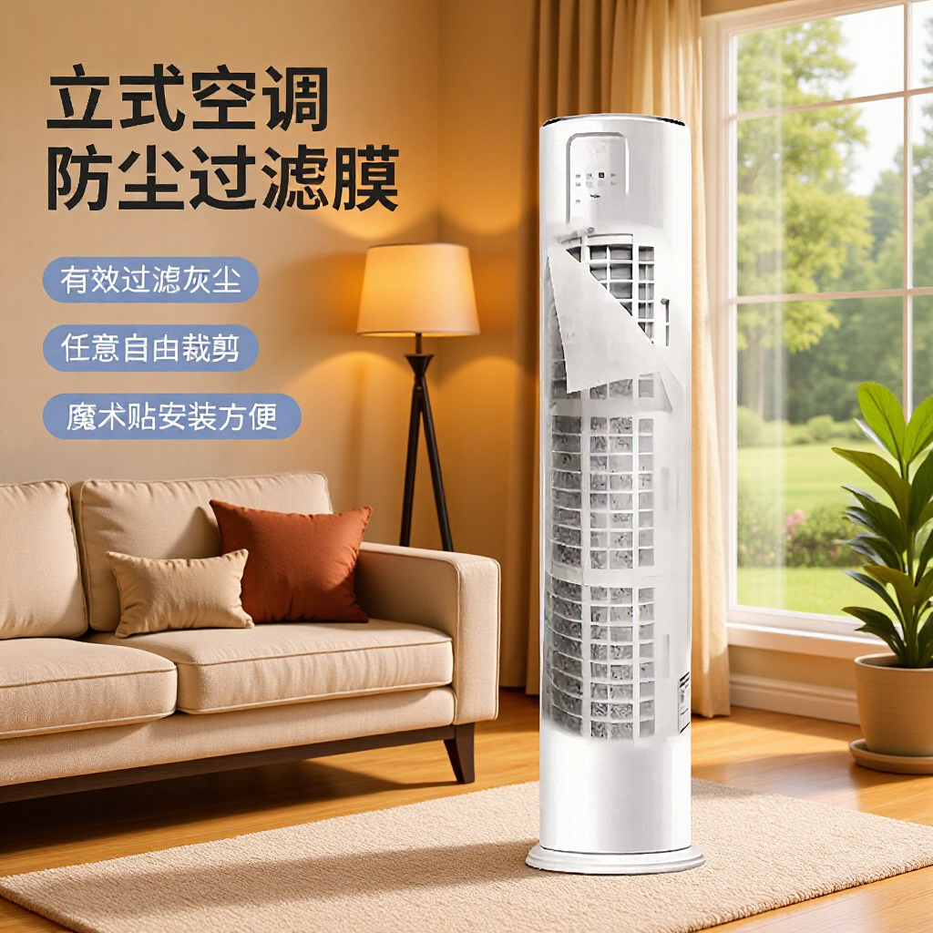 空调空气净化过滤棉过滤网立式进气口除尘棉进风口高效防护柜机