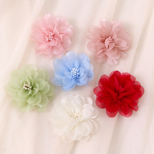 New Bright Yarn Rolled Flower Yarn Flower Stereo Rose Flower DIY Hair Accessories Head Flower Corsage Shoes and Hats Flower Clothing Accessories