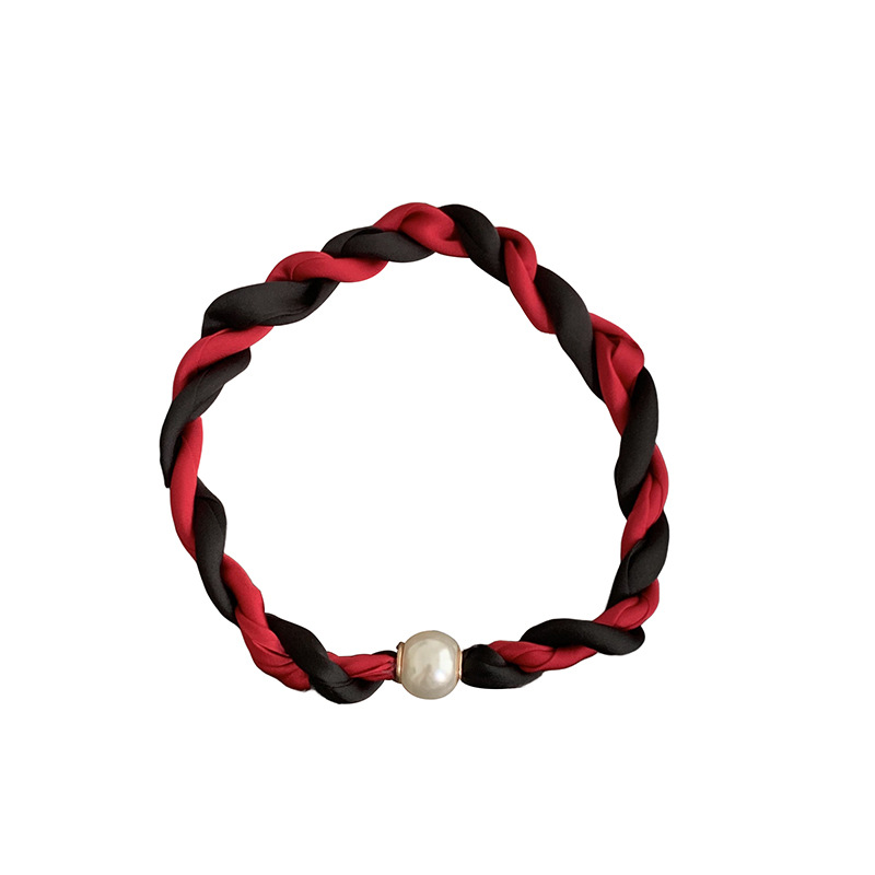 Pañuelo de seda con collar de perlas tortas Primavera y verano Nuevos productos Temperamento de moda Decoración multifuncional Pañuelo de seda con hebilla magnética para mujer