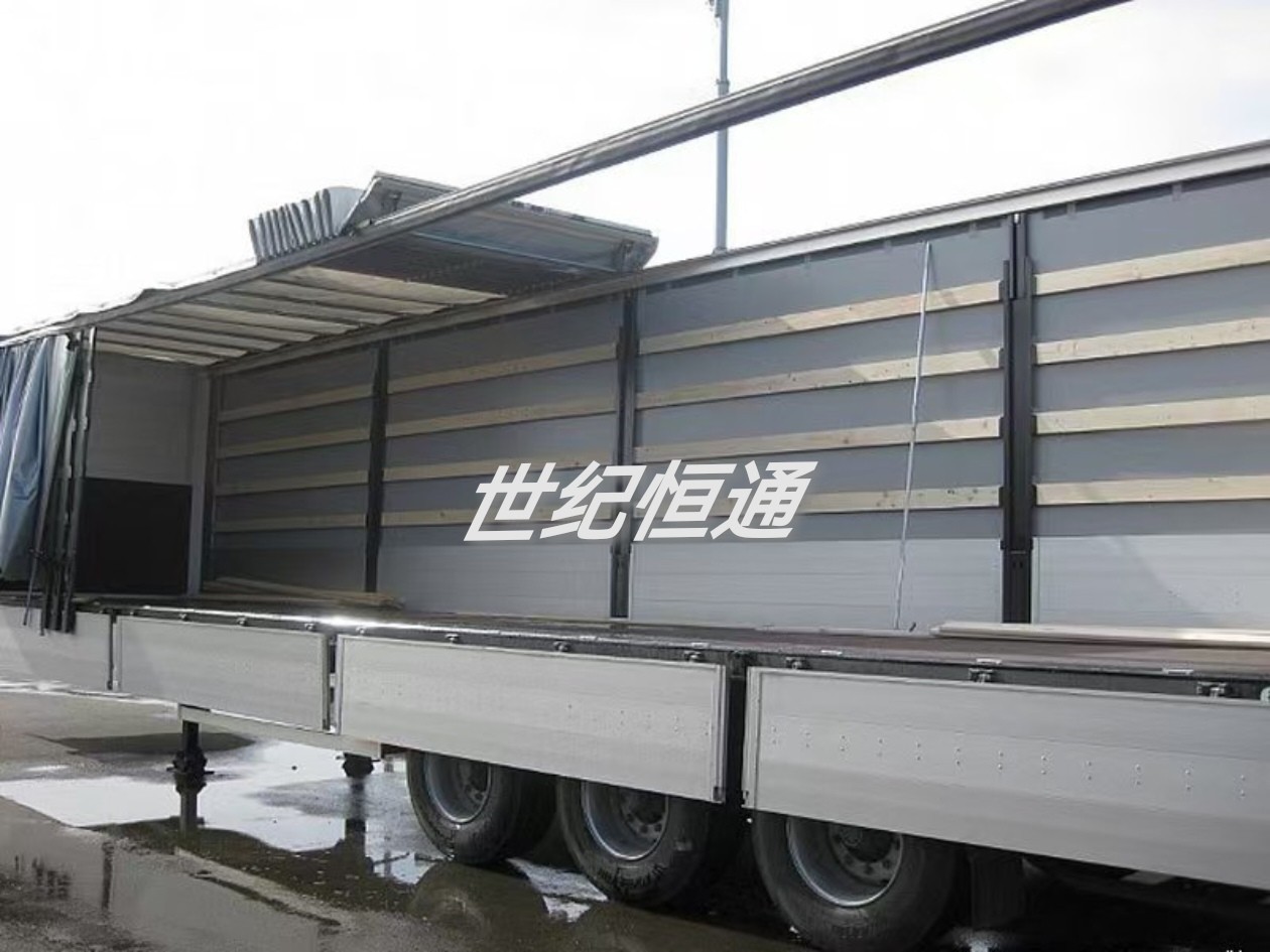 侧帘半挂车集装箱式物流运输篷布货车卡车空气悬架车对外拖车-阿里巴巴