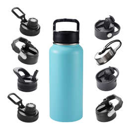 跨境304太空壶户外双层不锈钢保温壶提手盖大容量运动水壶零售