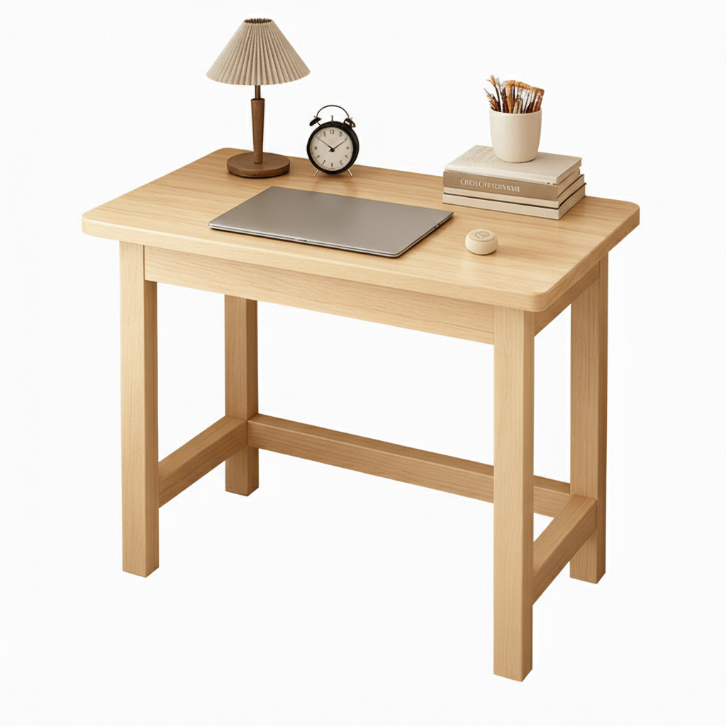 Escritorio de madera maciza dormitorio doméstico mesas de estudio mesas de escritorio pequeñas contra la pared mesas de alquiler mesas de computadora simple