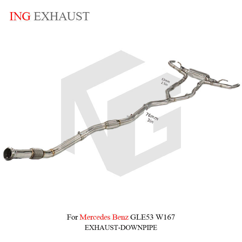 Suitable for Mercedes-Benz GLE53 W167, with silencer valve pipe