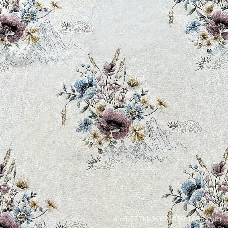 2025新款雪尼尔浮雕提花窗帘沙发垫面料抱枕盖布盖巾抱枕布料