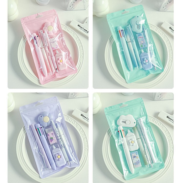 Cute Stationery Set, 7-Piece Gift Pack, High-Value Student Back-To-School and Graduation Gift, Study Stationery, Souvenir Gift Cute Stationery Set, 7-Piece Gift Pack, High-Value Student Back-To-School and Graduation Gift, Study Stationery, Souvenir Gift
