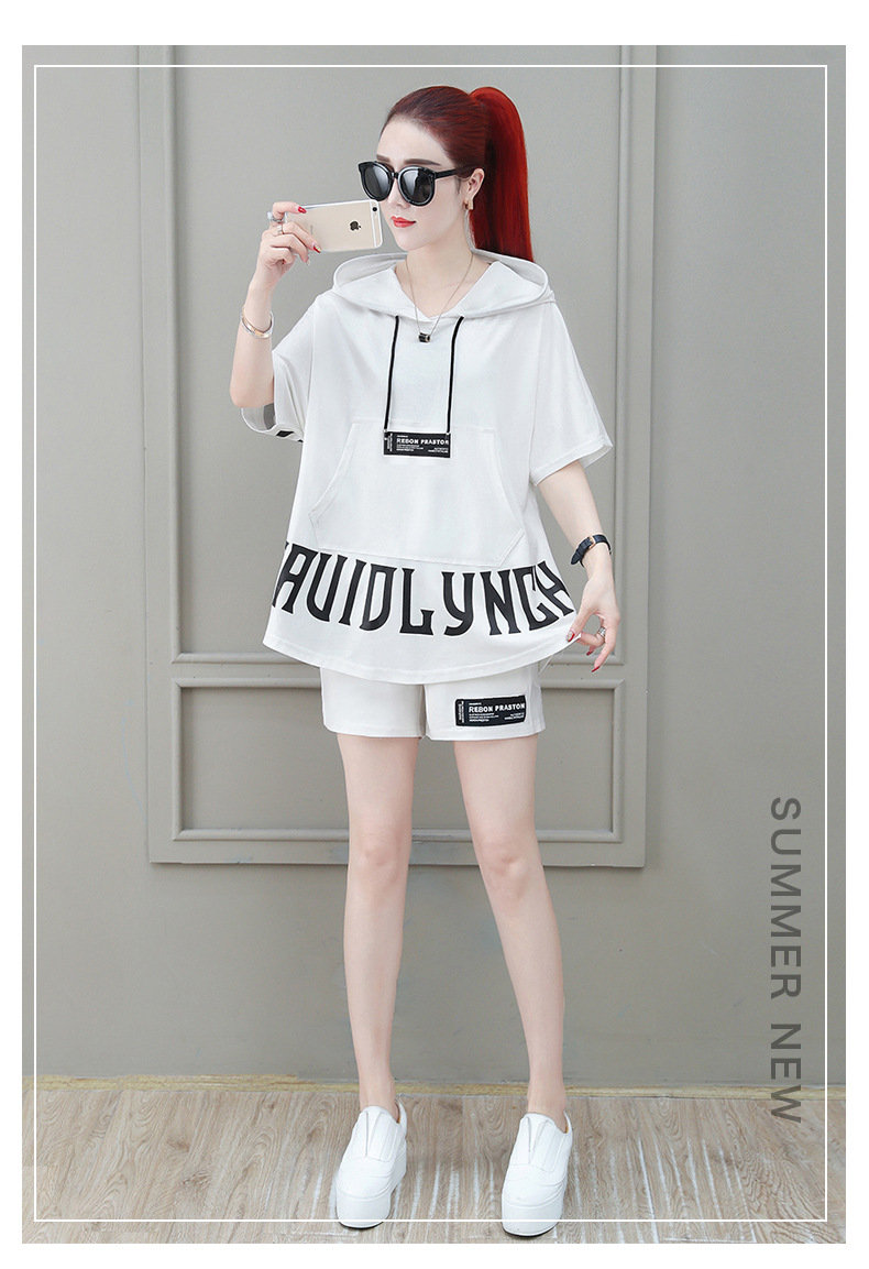 Casual Sportswear For Women, Outfit 2026 New Style, Fashionable And Trendy Summer Two-piece Shorts Set_ecoleips.com