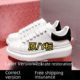 High version McQueen small white shoes women's shoes thick soles inside increased Pine cake shoes all-match board shoes male sneaker Putian Spring