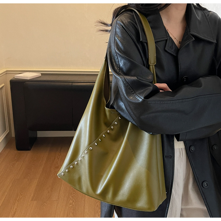 Retro torba za ženske, velika torbica za ramo za vsakdanjo rabo_voghion.com