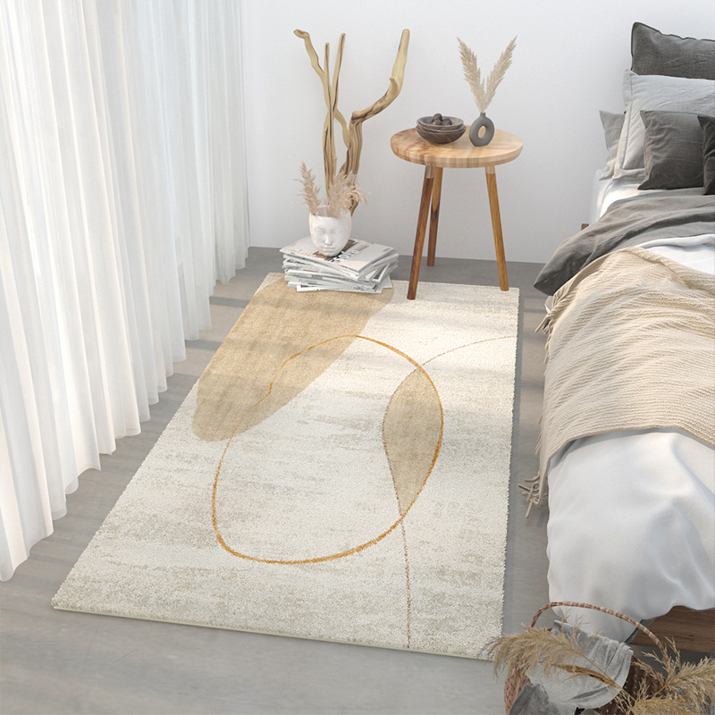 Japonés ins estilo moderno de Cachemira-como manta de noche dormitorio sala de estar alfombra de piso largo engrosada felpa manta de noche se puede fijar