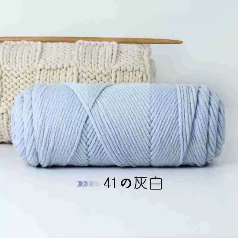 8-проволочная пряжа Lover Cotton, толстая расширенная волокнистость, моток 100 г, крупный вязальный размер 3–7 мм, 5 шт.