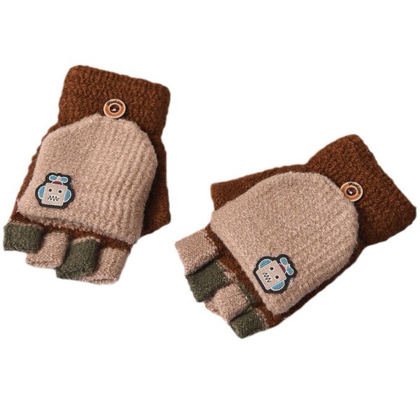 children's demi-season keep warm cute knitted gloves for boys