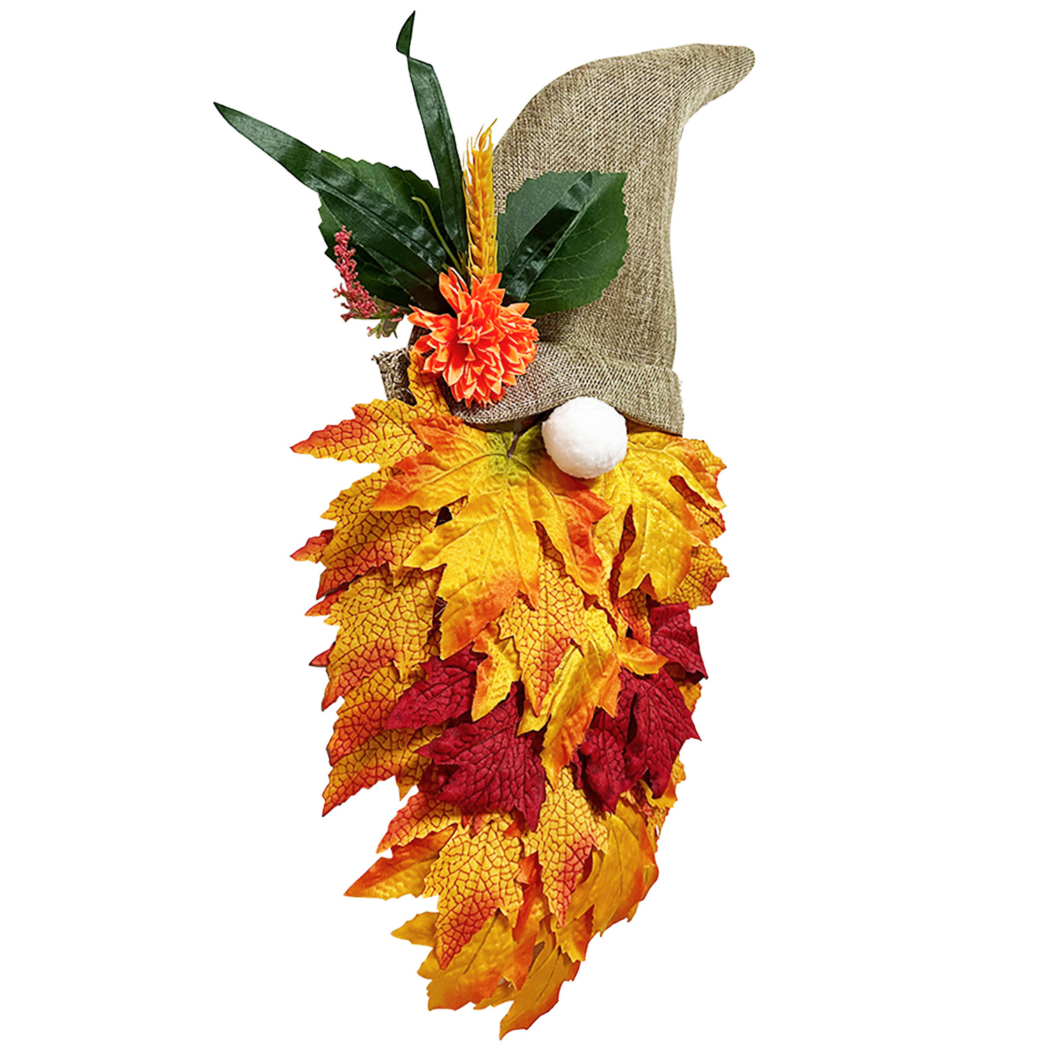 Maple Leaf Gnome Wreath Image 5