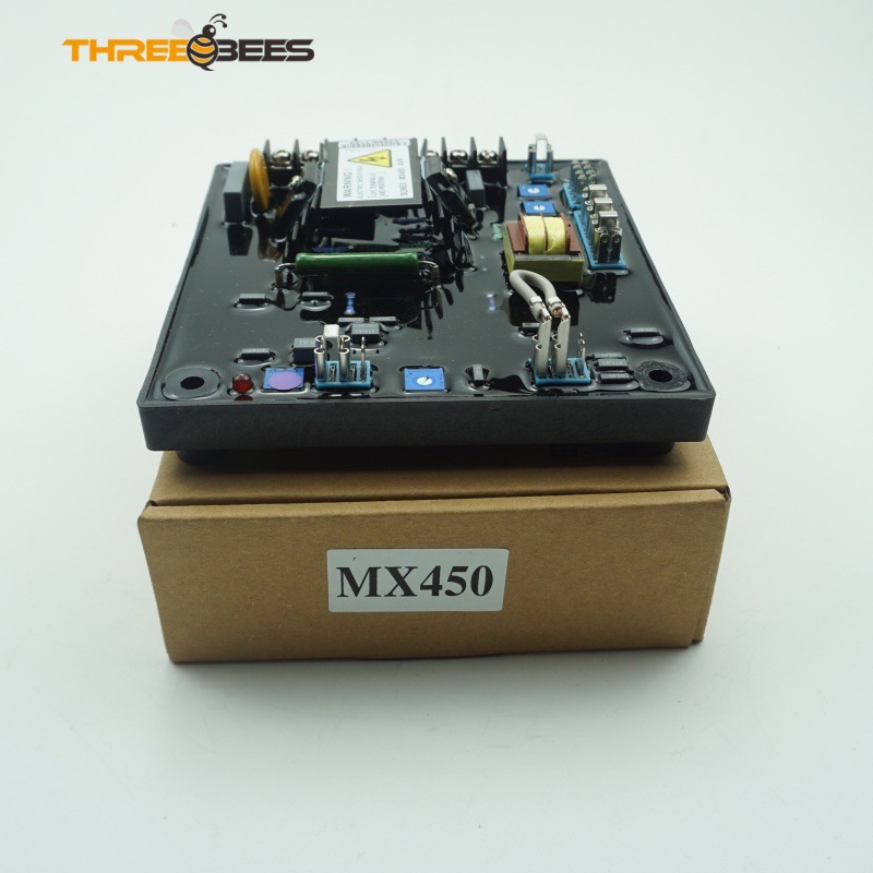 无刷发电机调节器大型AVR调压板MX450稳压板控制模块大功率
