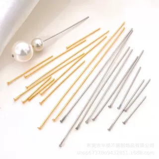 现货批发304不锈钢T字针 珍珠配件手工串珠DIY饰品制作材料批发