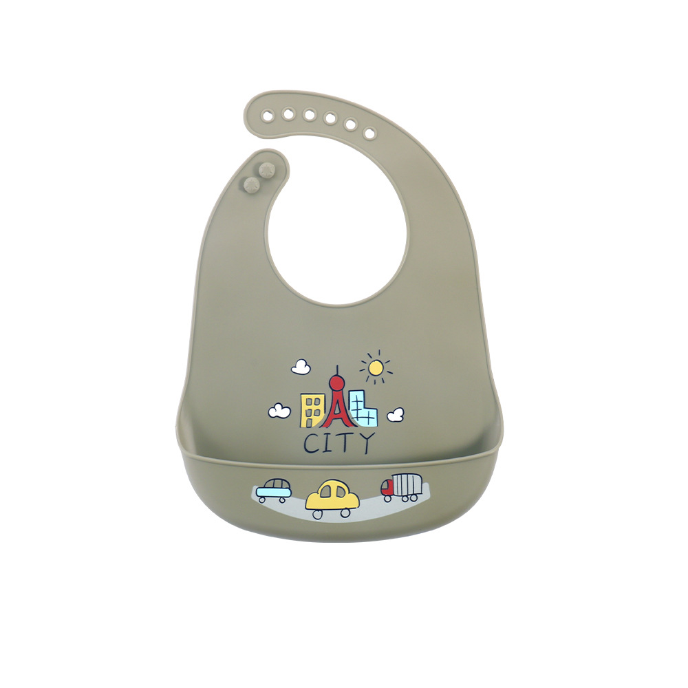 육군 녹색 철탑 플랫 턱받이