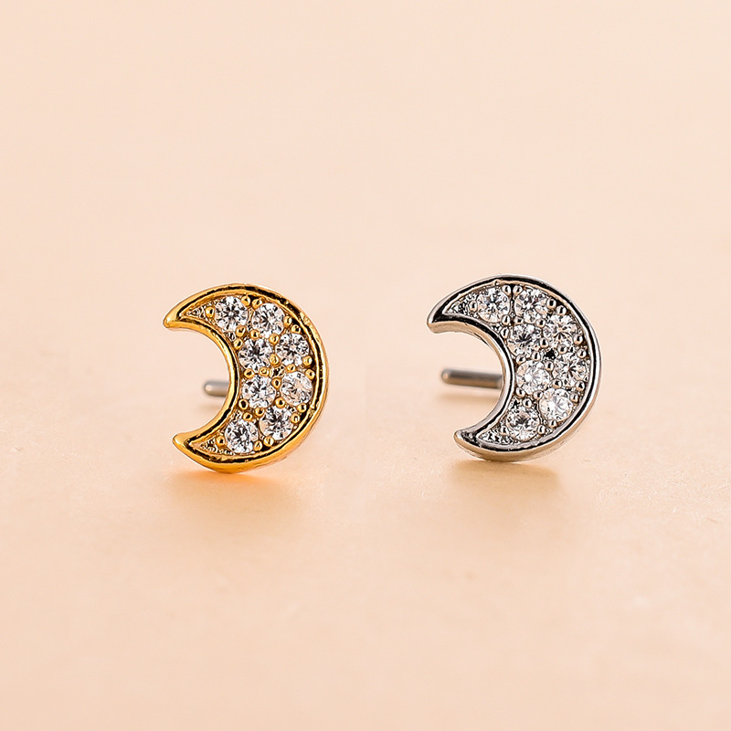 Fashion Star Metal Plating Zircon Nose Studs 1 Piece display picture 11