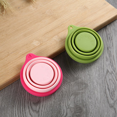 Portable travel silicone foldable cup extendable cup foldable cup water cup compression cup mouthwash cup