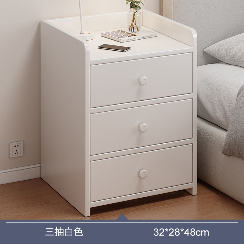 Mini meseta de cabezal de cama dormitorio doméstico 2025 estante de almacenamiento de alquiler pequeño gabinete de cabezal de cama simple