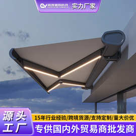 跨境出口推拉雨棚 工厂仓库伸缩遮阳篷户外防雨厂房仓储工程批发