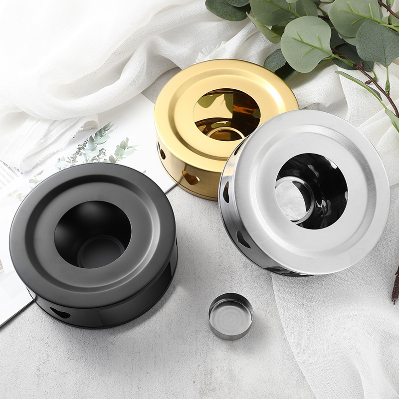 Estilo coreano de acero inoxidable té calentador hogar al aire libre estufa té cocina calefacción base té calentador ventas directas de la fábrica en stock
