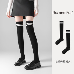 学院风袜子女过膝长筒袜秋冬季小腿袜jk高筒学生袜运动压力袜强压