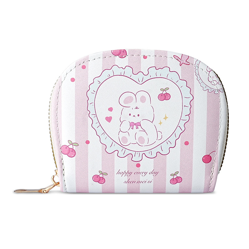 Bolso de tarjeta multitarjeta de venta caliente transfronterizo, bolso de identificación femenino, bolso de almacenamiento de tarjeta bancaria masculina, bolso de tarjeta femenino con estampado de dibujos animados lindo