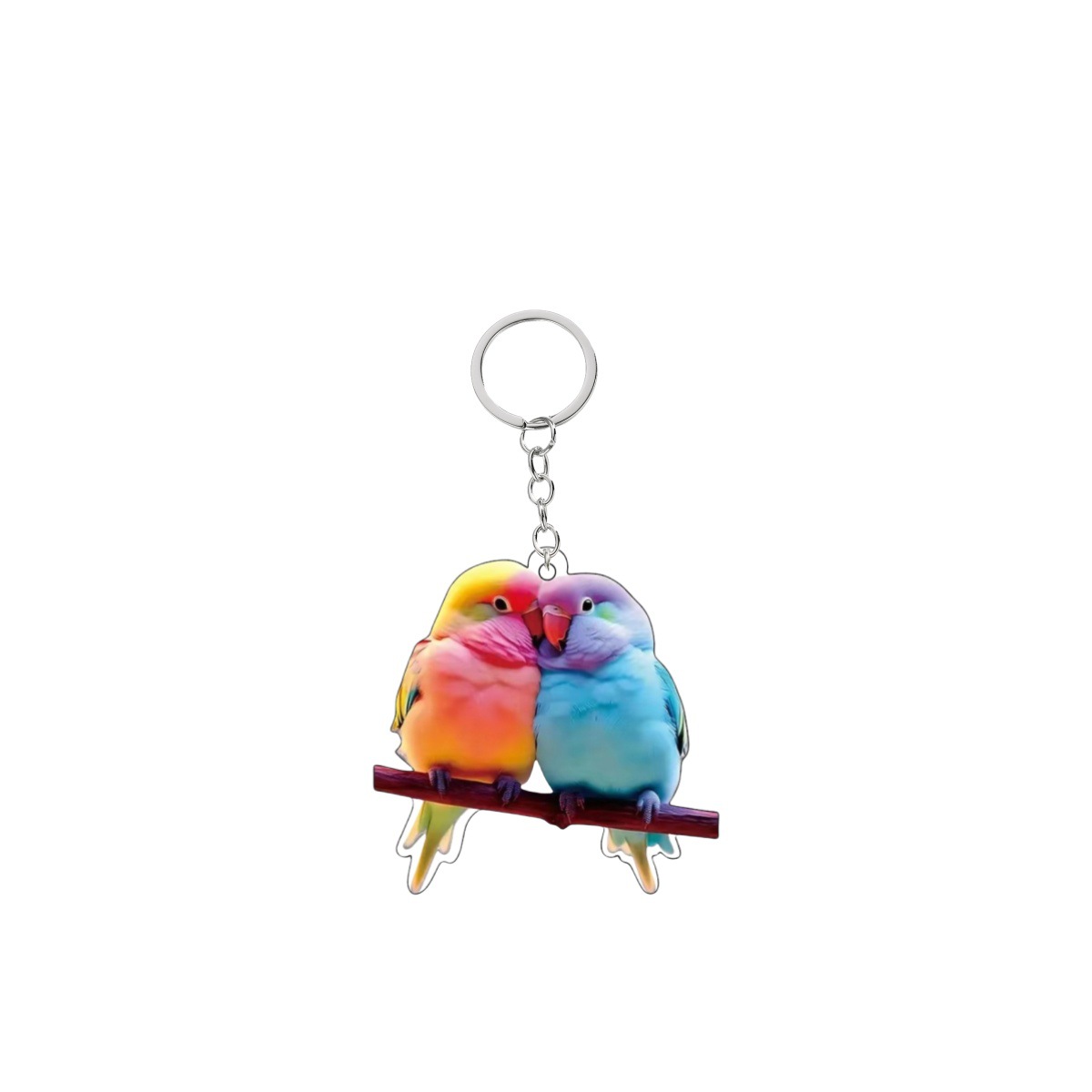18g Weight Keychain Classification 1 Piece Quantity Daily Occasion Acrylic Material Bird Pattern Unisex Gender Cute Style Cute Bird Arylic Unisex Keychain 7