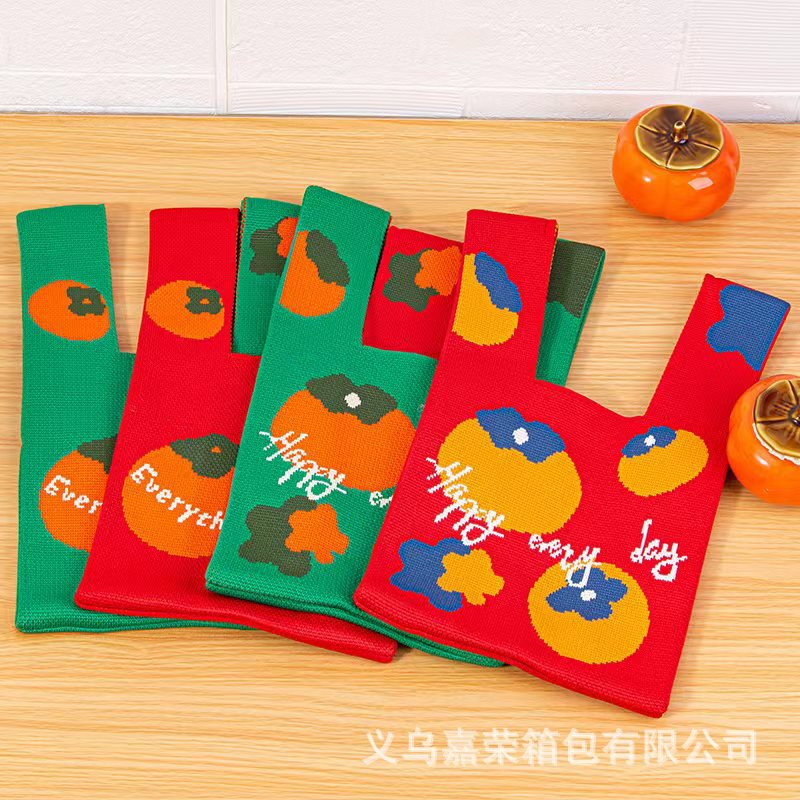 En stock suministro nuevo auspicioso Ruyi caqui Ruyi mano llevar chaleco bolsa regalo festivo