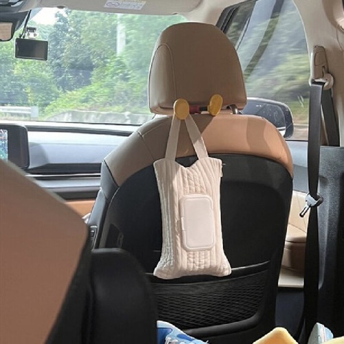 ins style Korean version car tissue box cute baby stroller tissue bag portable removable flip-top tissue box