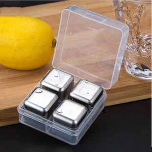 304 Stainless Steel Ice Quick Frozen Ice Grain Metal Ice Grain Coffee Drink Whiskey Bar Wine Kits Ice Wine Stone