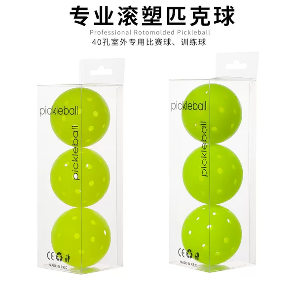 Professional competition grade peak ball integrated rotational molding process 40 holes high rebound PE material pico ball pickle ball barrel