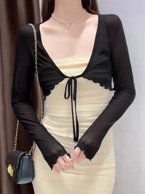 Дизайн тонкой летней кофты-кардигана, slip dress, накидка, тренд сезона, солнцезащита