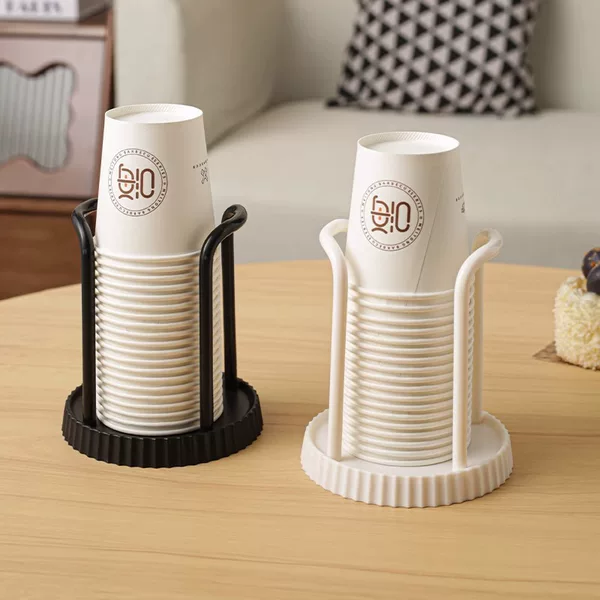Light Luxury Household Disposable Cup Taker Desktop Cup Rack Punch-Free Paper Cup Holder Creative Paper Cup Storage Rack