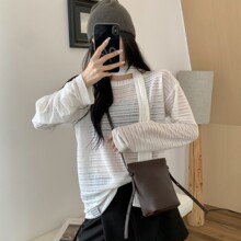 2026新款头层牛皮竖款女包跨境多色荔枝纹迷你小包实体店现货货源