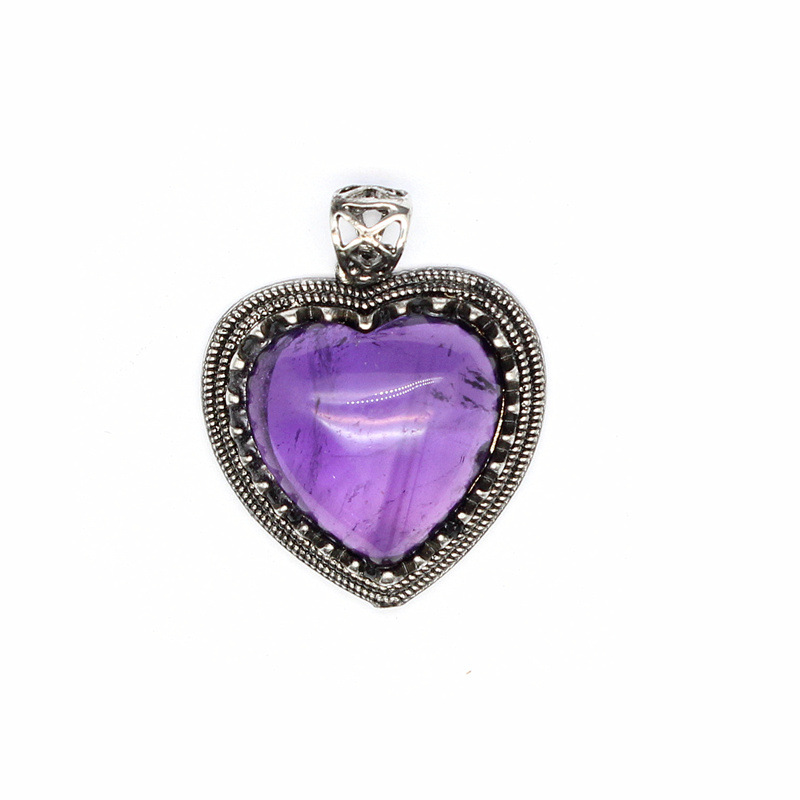 12g Weight Pendant Jewelry Making Type DIY Jewelry Accessories Classification 1 Piece Quantity natural stone Material Heart Shape Pattern Plating Design Vintage Style, Simple Style Style 1 Piece Natural Stone Heart Shape Pendant 4