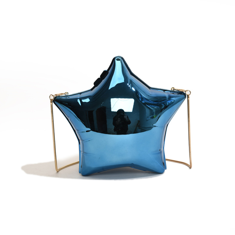 Star-Shaped Box Bag for Women, Mini Coin and Key Pouch, Stylish Chain Bag, Evening Bag, Single-Shoulder Lipstick Crossbody Bag