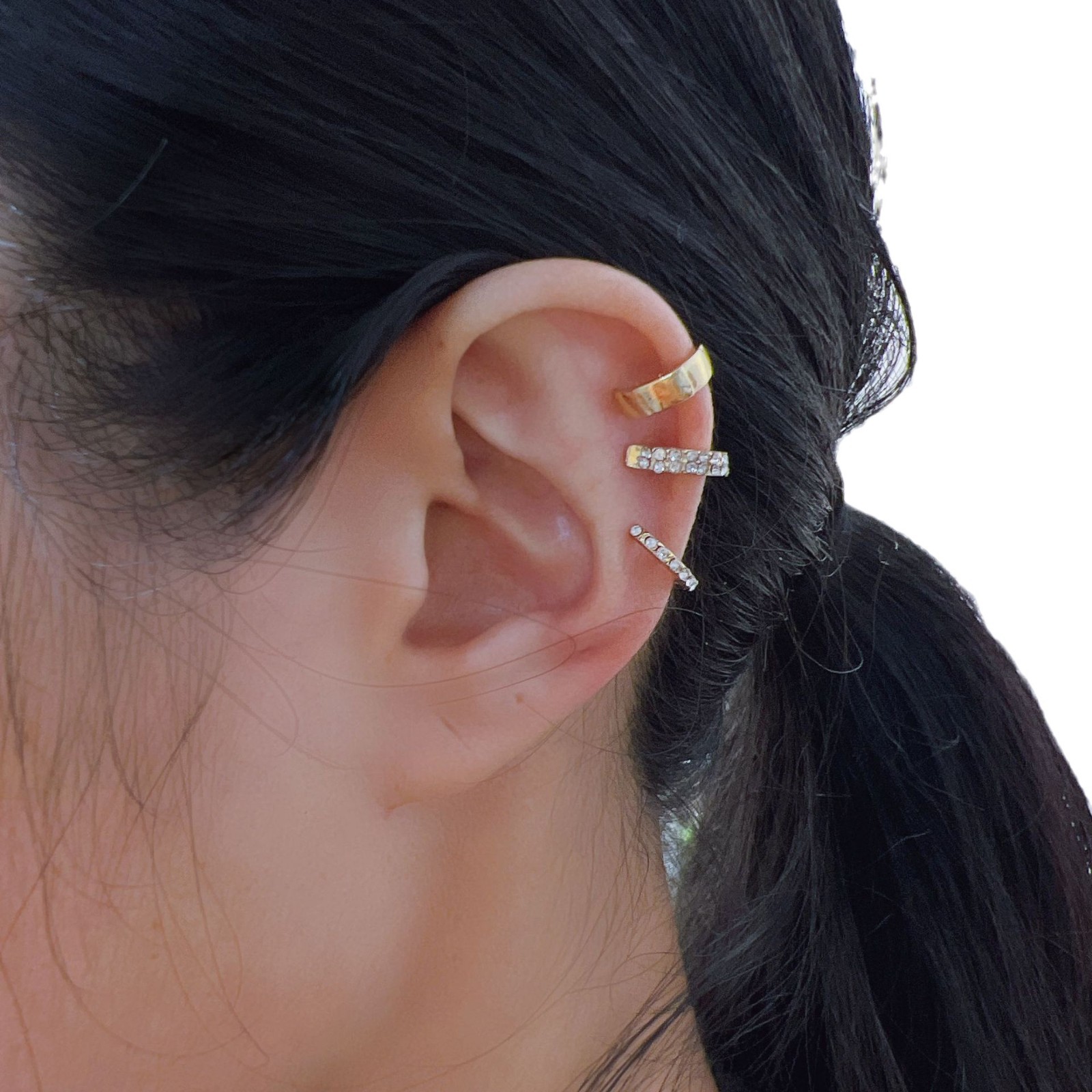 Nicho transfronterizo Geometría oreja de mujer simple de alto nivel creativo perforación de orejas de perforación de orejas de perforación de perforación de orejas