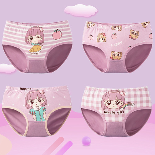 Summer girls' briefs, pure cotton, small, medium and large children, girls, baby panties, pure cotton shorts, dropshipping