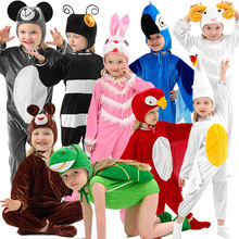 现货新款万圣节服装儿童动物派对卡通连体睡衣代发火焰鸟乌龟鹦鹉