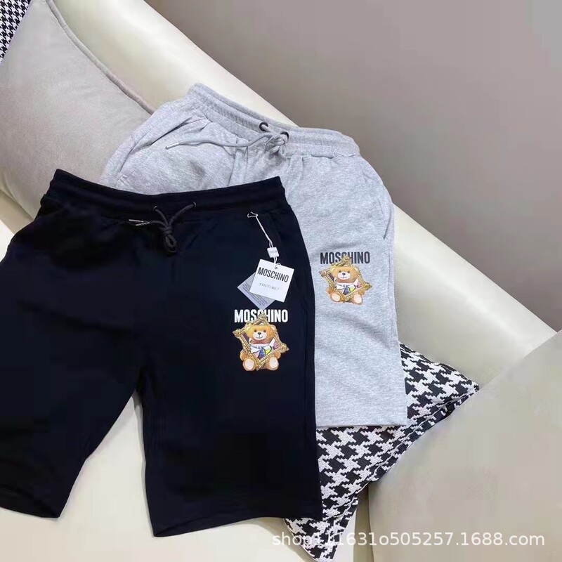 Moschino MOSCHINOP Short Sweat Pants Drawstring Loose Casual Pants Parent-Child Sports Casual Shorts Moschino MOSCHINOP Short Sweat Pants Drawstring Loose Casual Pants Parent-Child Sports Casual Shorts