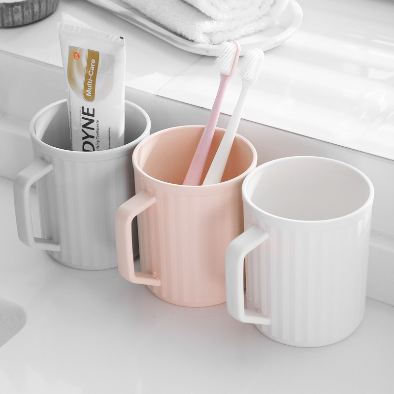 Taza de enjuague de alto valor facial, cepillo de dientes doméstico, taza de cepillo de dientes para parejas, taza de enjuague de gran capacidad con mango.