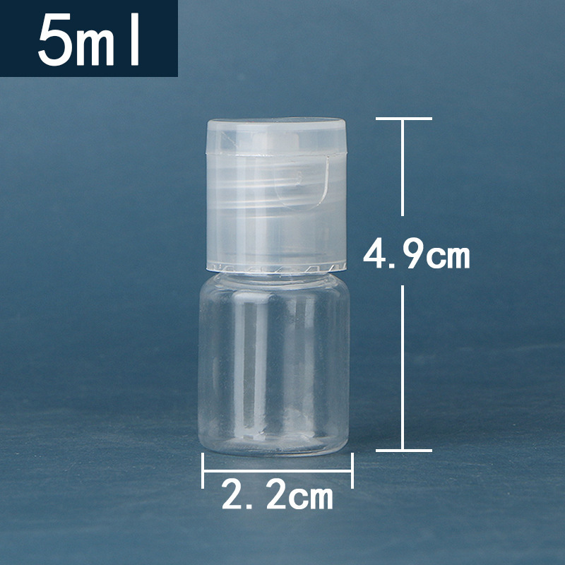 スポット5-100ミリリットルフリップボトルpet透明プラスチック分注ボトル液体ローションボトル蝶蓋分注ボトル|undefined