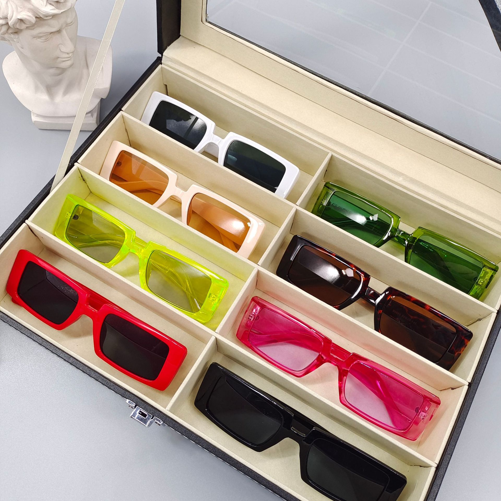 50g Weight Elegant Glam Hip-Hop UV400 Protection UV Protection Resin Women's Sunglasses