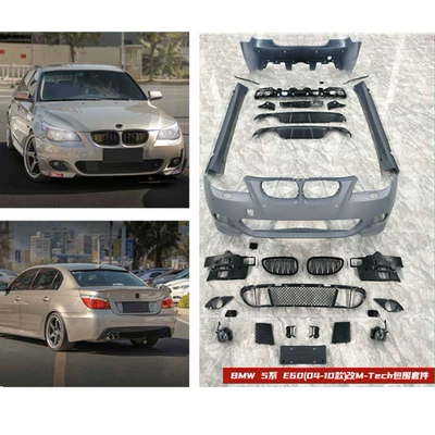 for 04-10 Bmw 5 Series Modified: Big Surrounded - primer-for-salepostage-paid-mt-sports-front-rear-left-and-right-pp-injection-molding